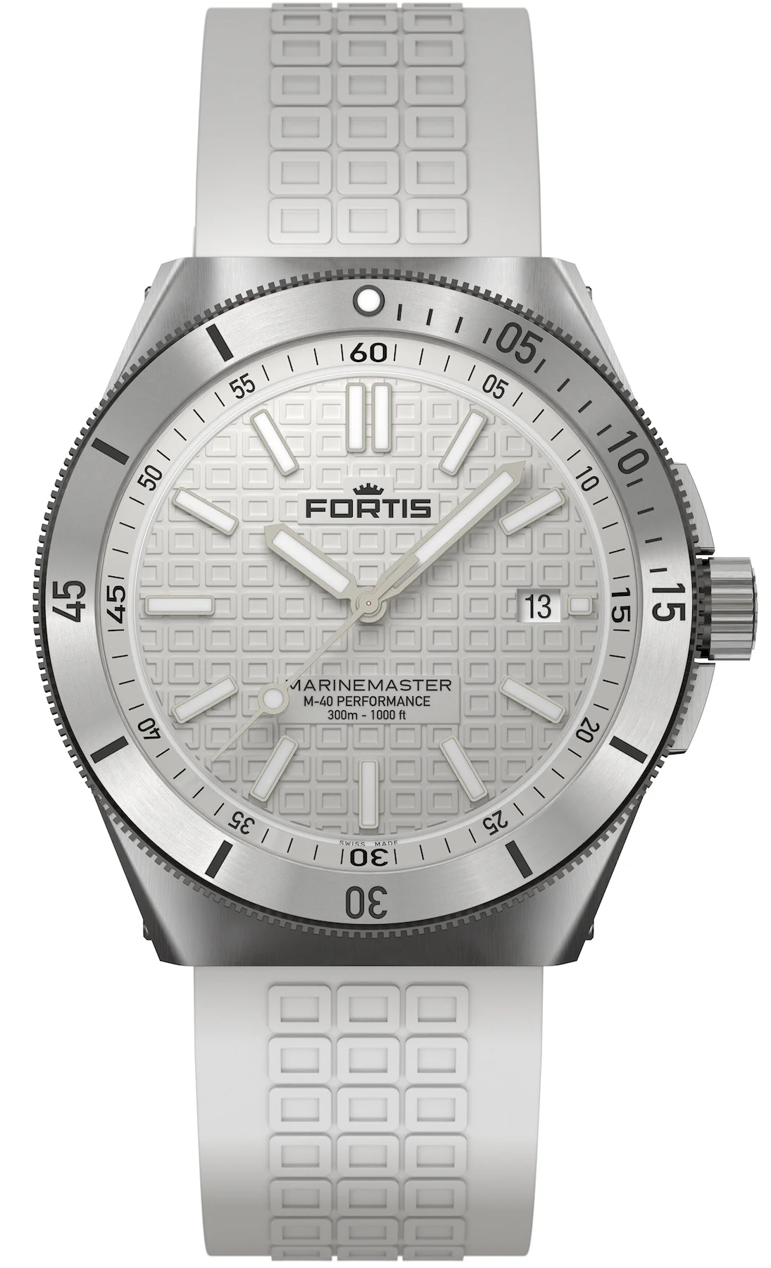 Fortis Marinemaster M-40 Snow White Watch