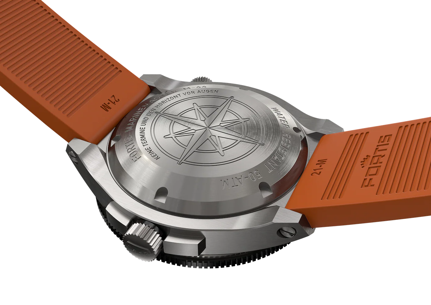Fortis Marinemaster M-44 Amber Orange Watch - Image 3