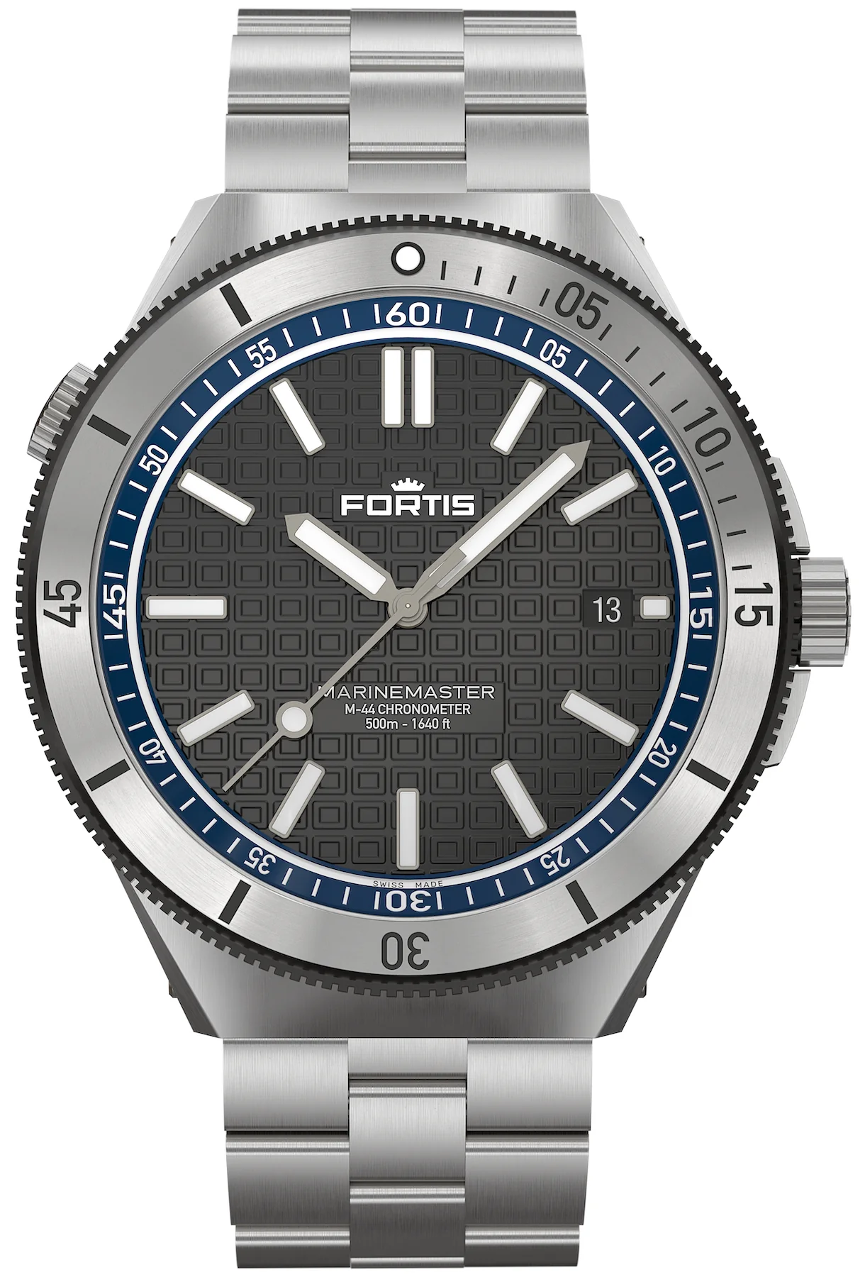 Fortis Marinemaster M 44 Ocean Blue Bracelet Watch