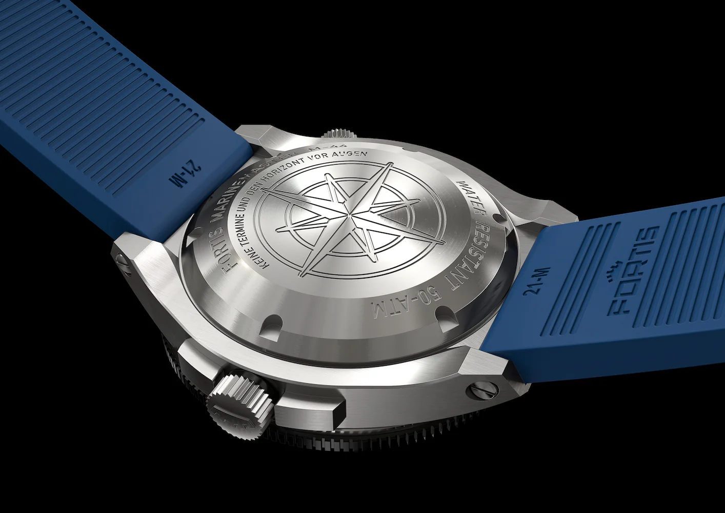 Fortis Marinemaster M 44 Ocean Blue Watch - Image 3
