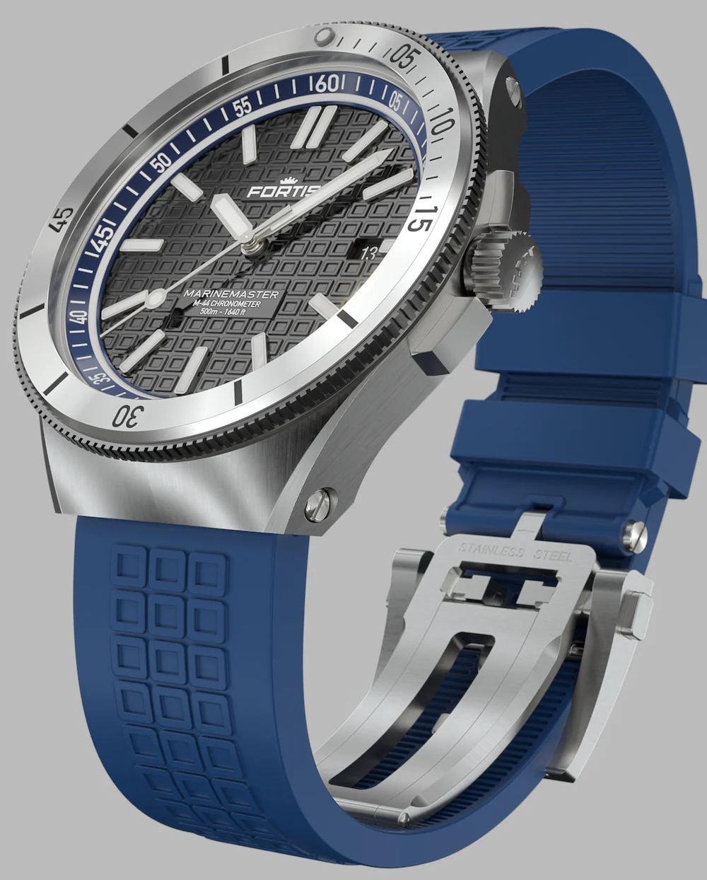 Fortis Marinemaster M 44 Ocean Blue Watch - Image 8
