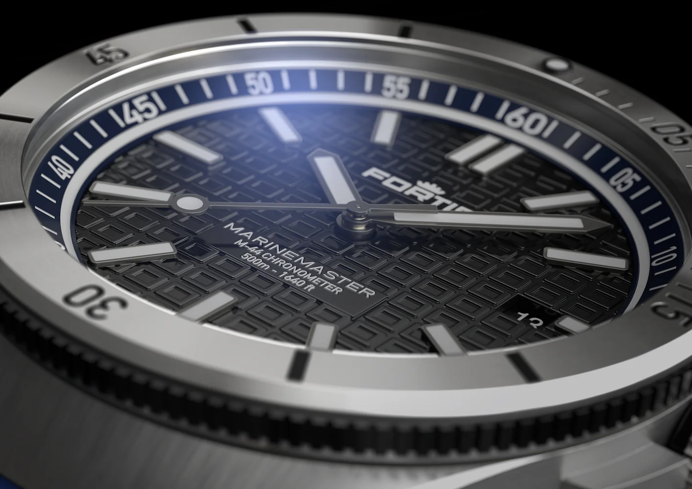 Fortis Marinemaster M 44 Ocean Blue Watch - Image 9