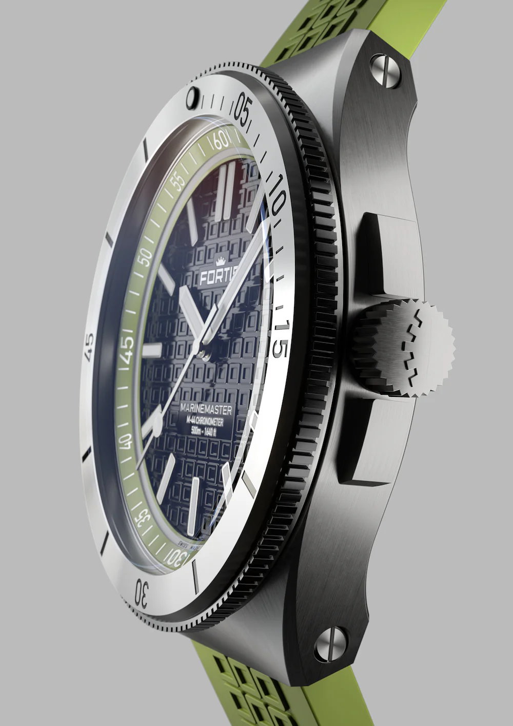 Fortis Marinemaster M 44 Woodpecker Green Watch - Image 7