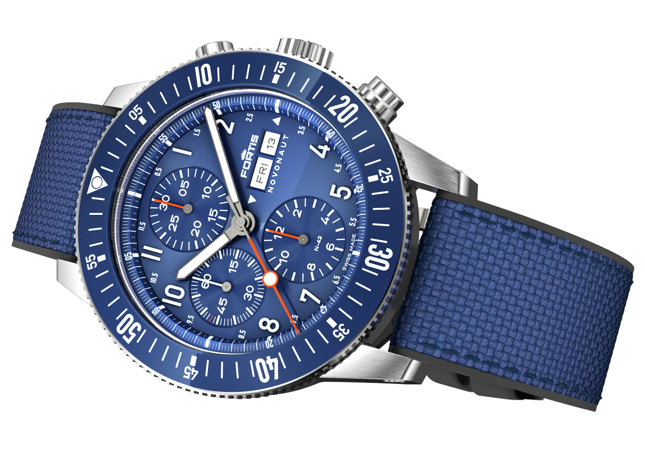 Fortis Novonaut N-42 Cobalt Blue Edition Watch - Image 5