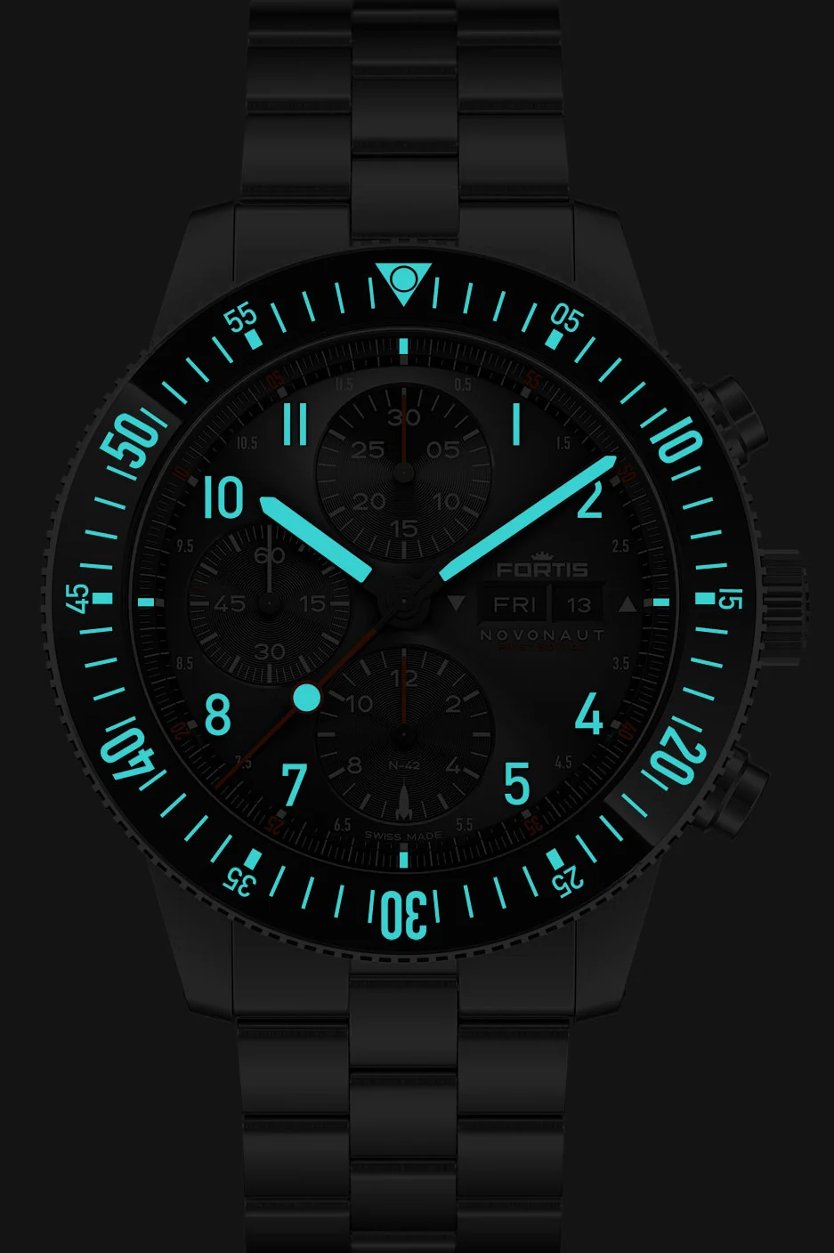 Fortis Watch Novonaut N-42 First Edition Bracelet Limited Edition - Image 2