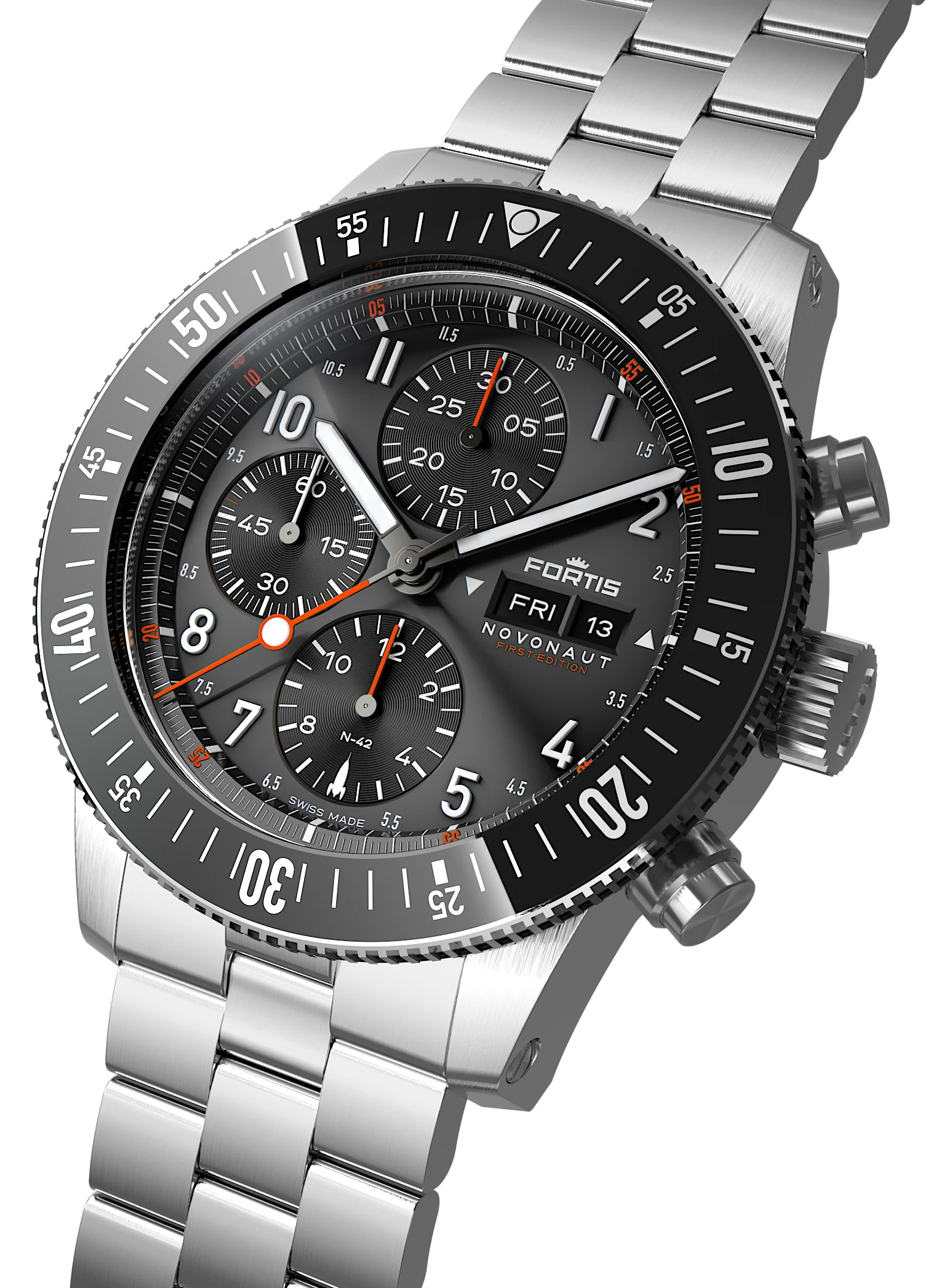 Fortis Watch Novonaut N-42 First Edition Bracelet Limited Edition - Image 4