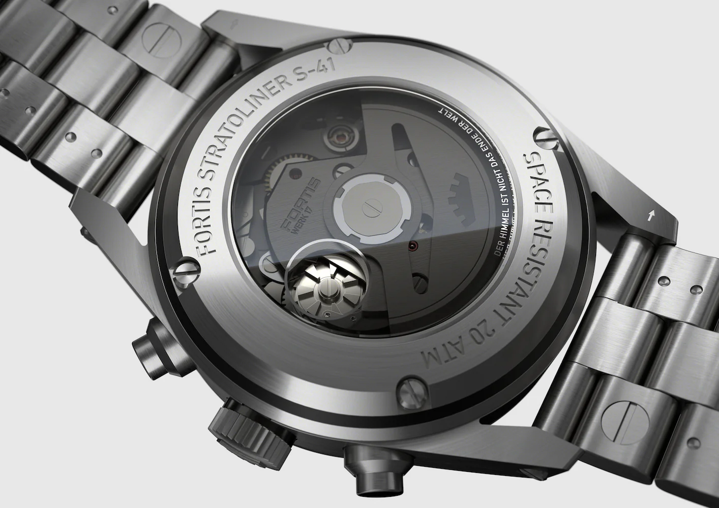 Fortis Stratoliner Cool Grey Bracelet Watch - Image 2