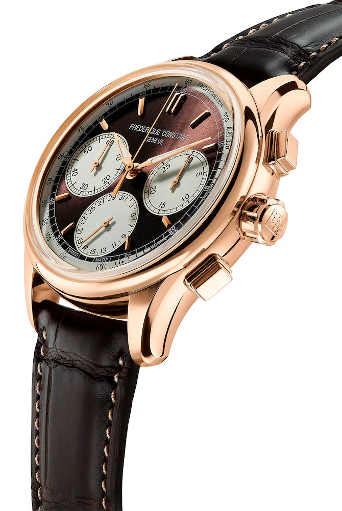 Frederique Constant Watch Flyback Chrono Gold - Image 2