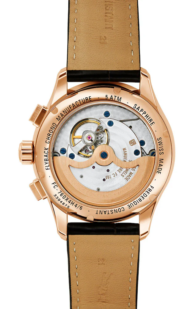 Frederique Constant Watch Flyback Chrono Gold - Image 3