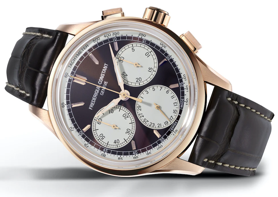 Frederique Constant Watch Flyback Chrono Gold - Image 4