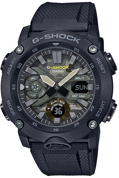 G-Shock GA-2000 Alarm Camouflage Mens