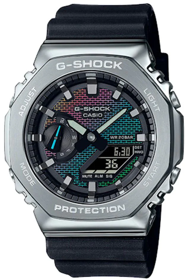 G-Shock 2100 Rainbow Brick Wall Watch - Image 2