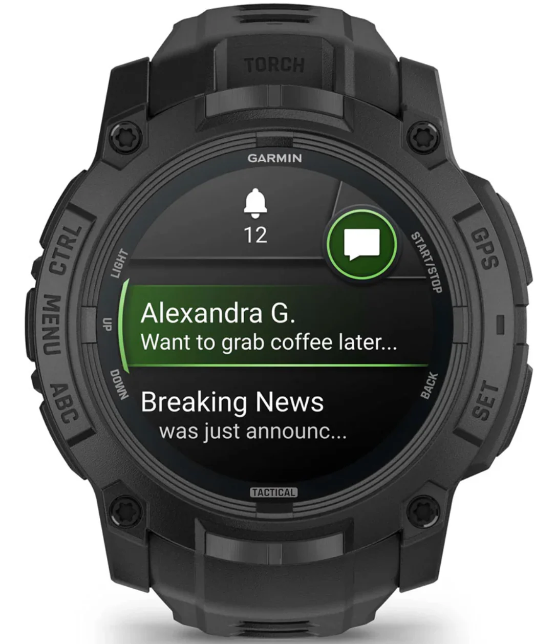 Garmin Instinct 3 Amoled Tactical Edition 50mm Watch - Image 2