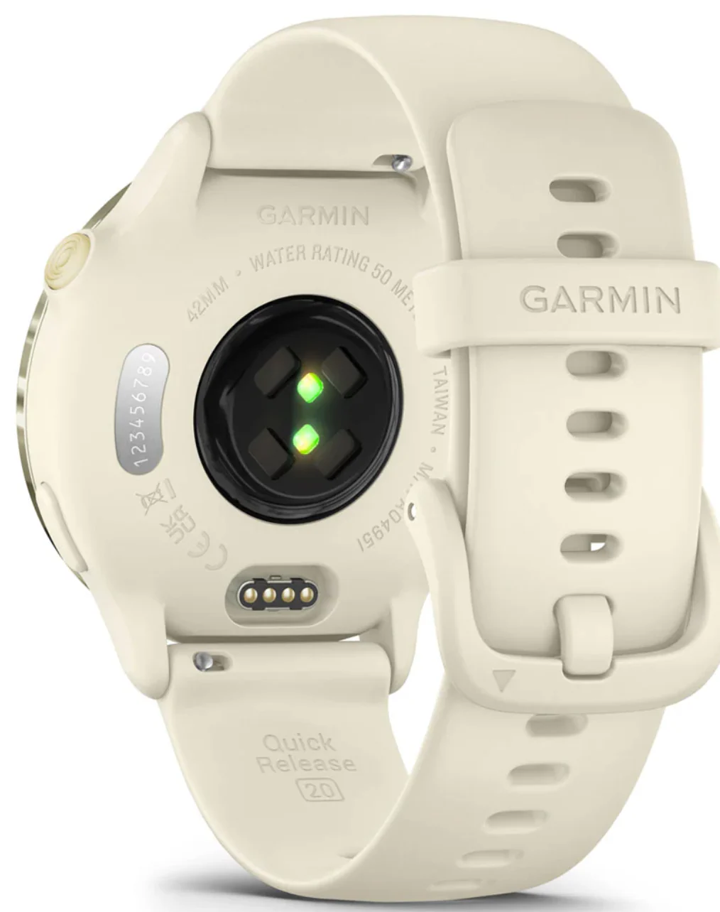 Garmin Vivoactive 6 Lunar Gold Bone Band Watch - Image 2