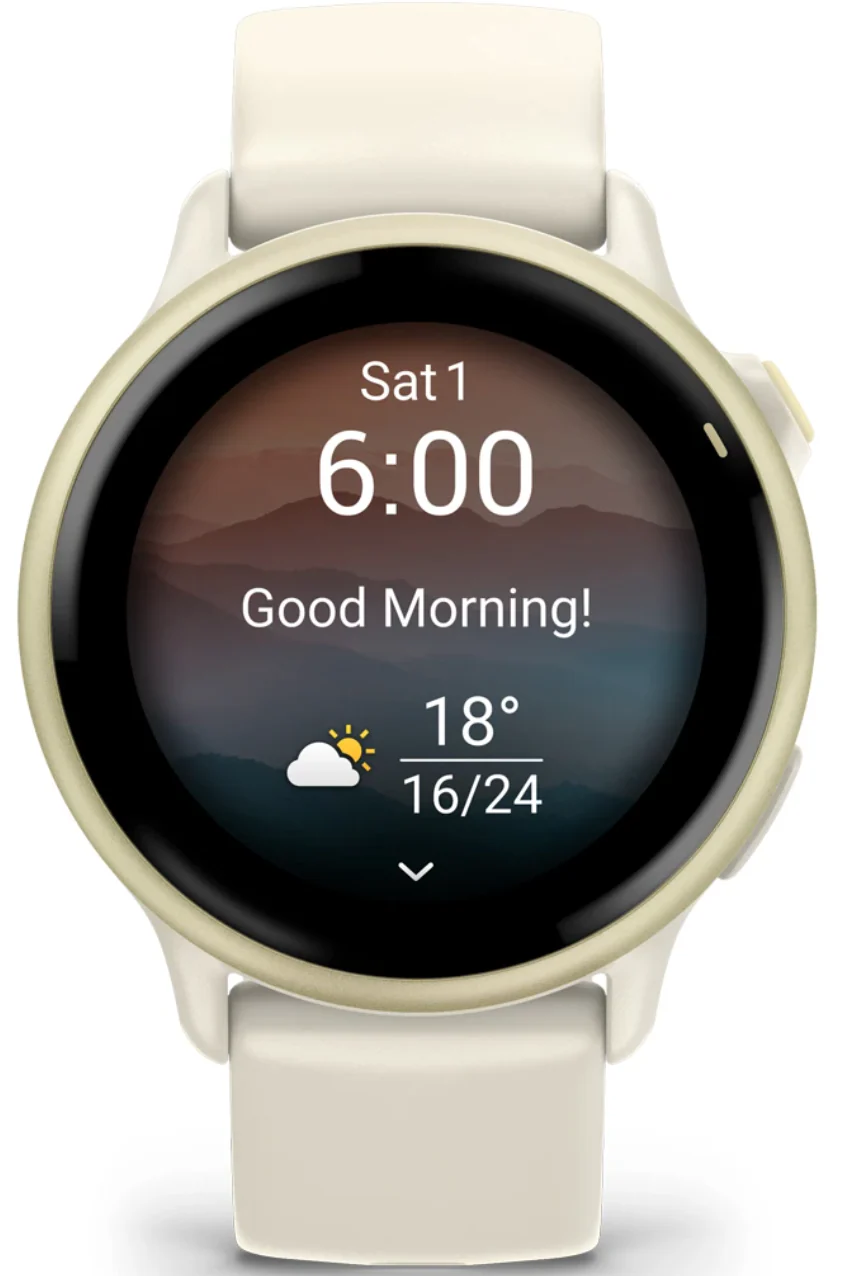 Garmin Vivoactive 6 Lunar Gold Bone Band Watch - Image 4