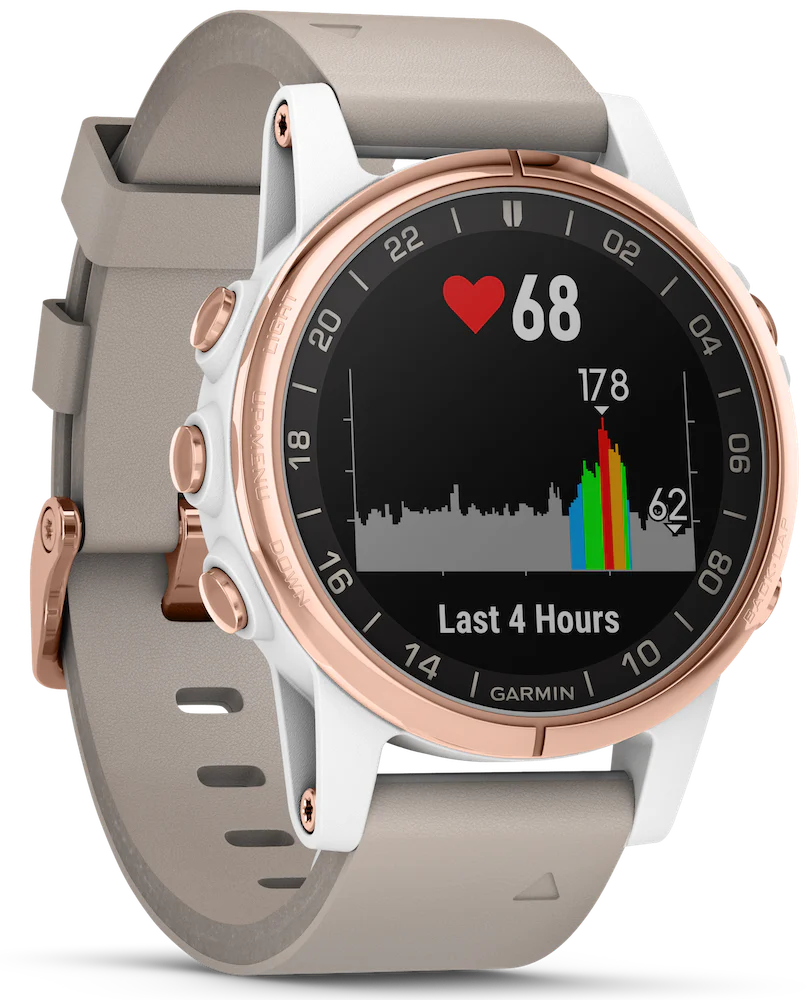 Garmin Watch D2 Delta S Aviator Watch Beige Leather Band - Image 2
