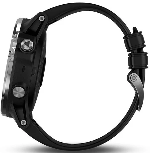 Garmin Watch Descent Mk1 Silver Sapphire Black Band - Image 4