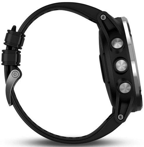 Garmin Watch Descent Mk1 Silver Sapphire Black Band - Image 5