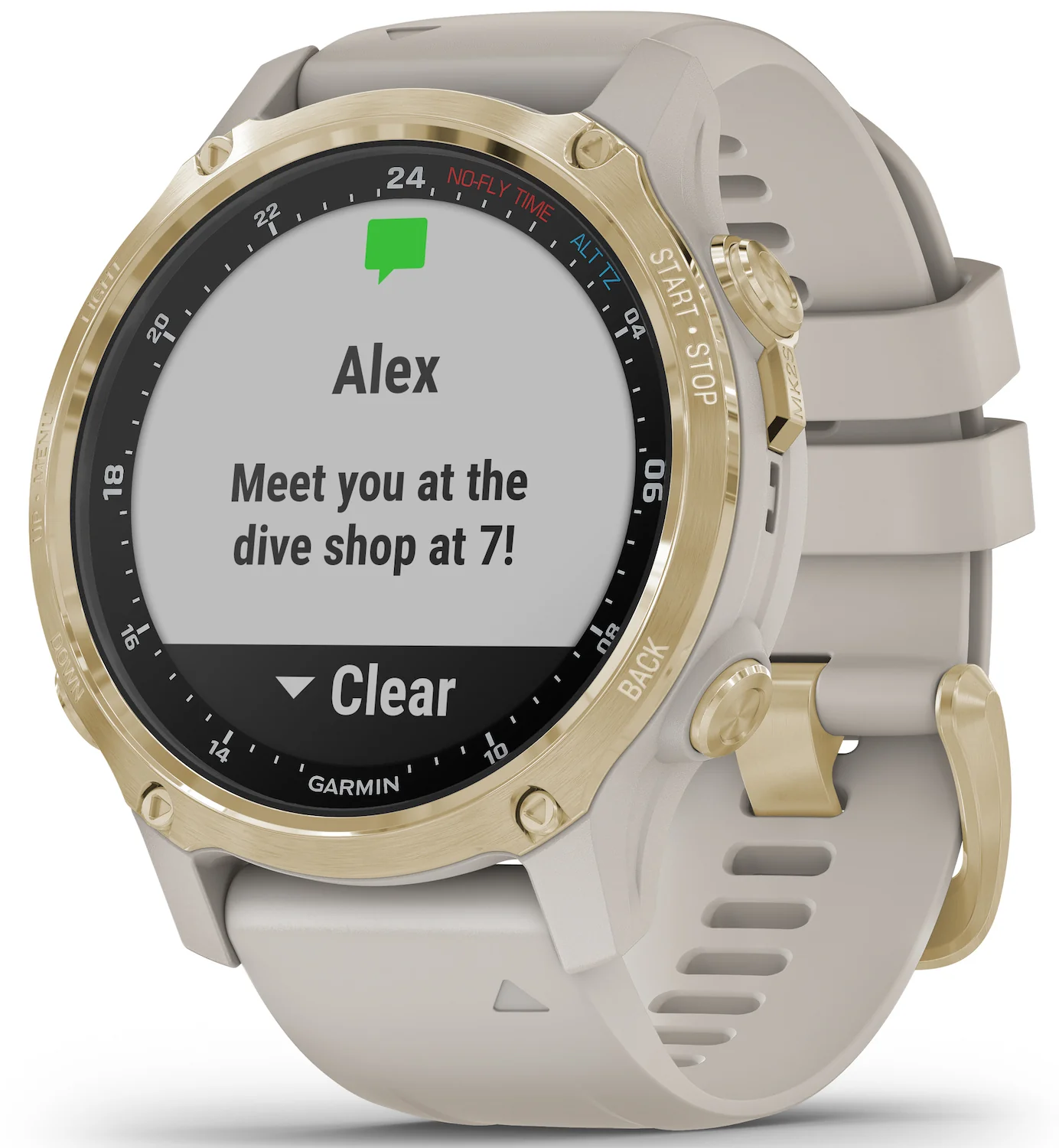 Garmin Watch Descent MK2S Light Gold - Image 4