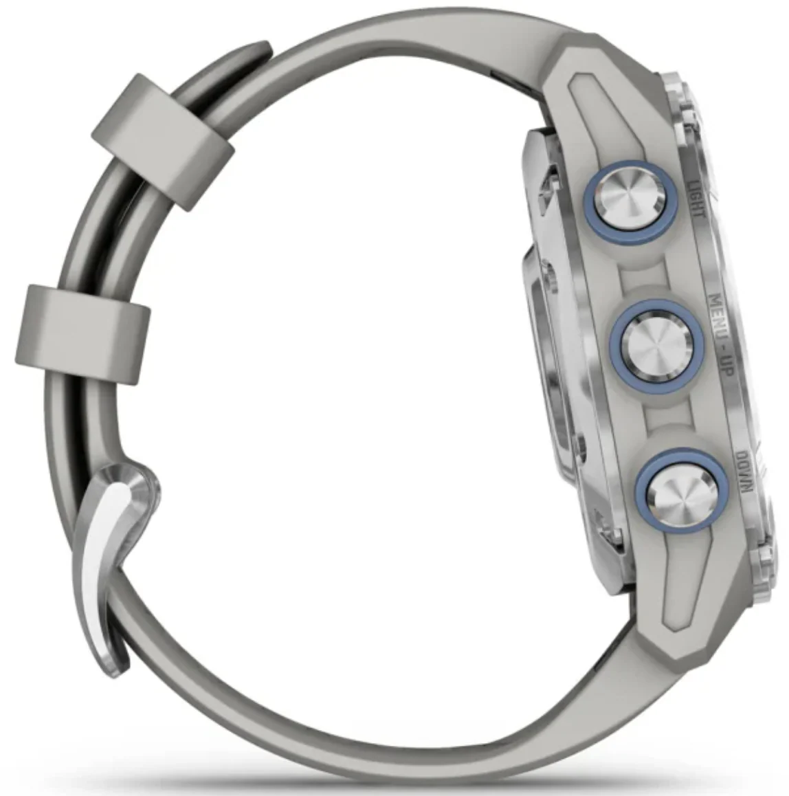 Garmin Descent MK3 Fog Grey Silicone Watch - Image 6