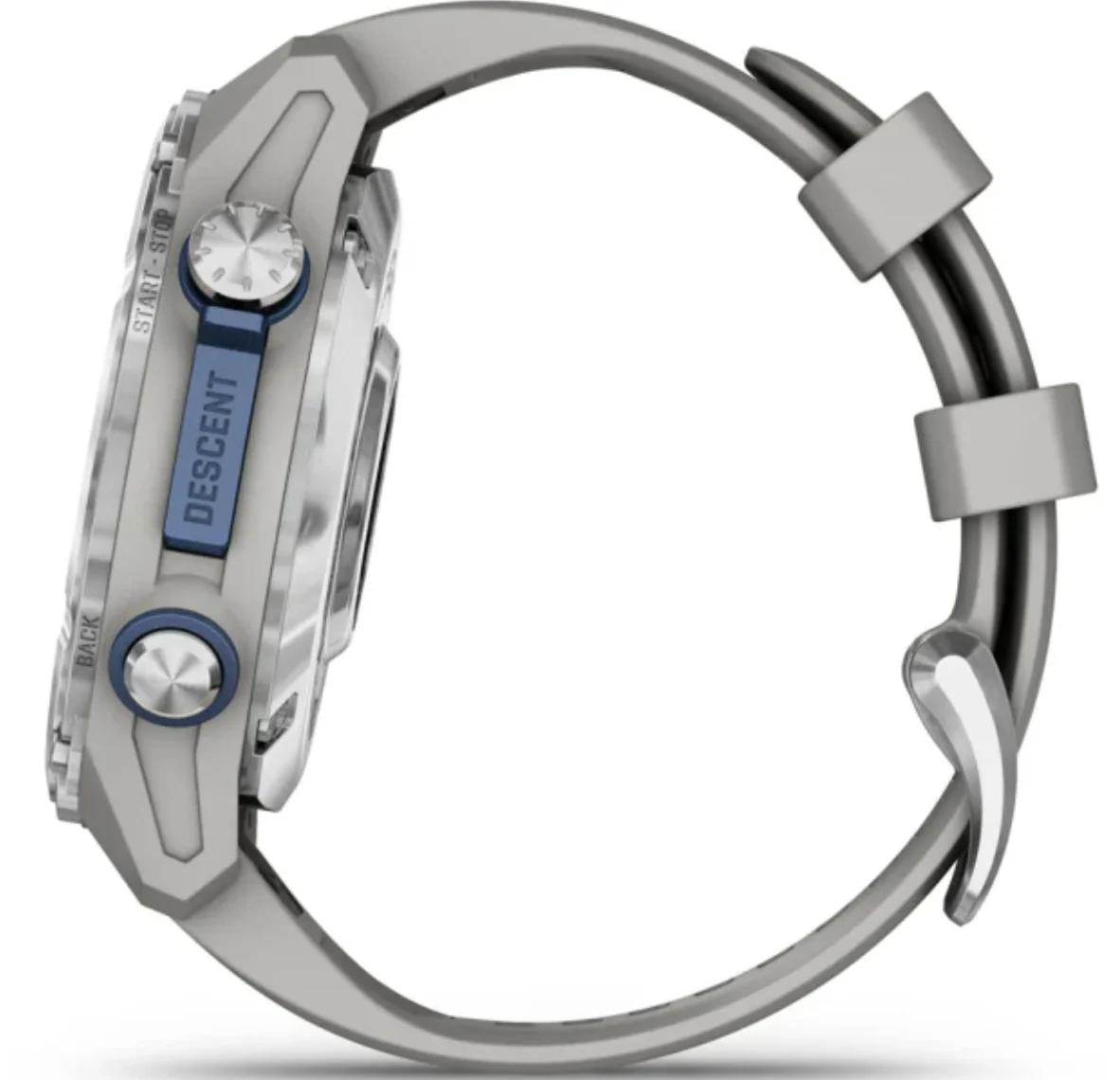 Garmin Descent MK3 Fog Grey Silicone Watch - Image 7
