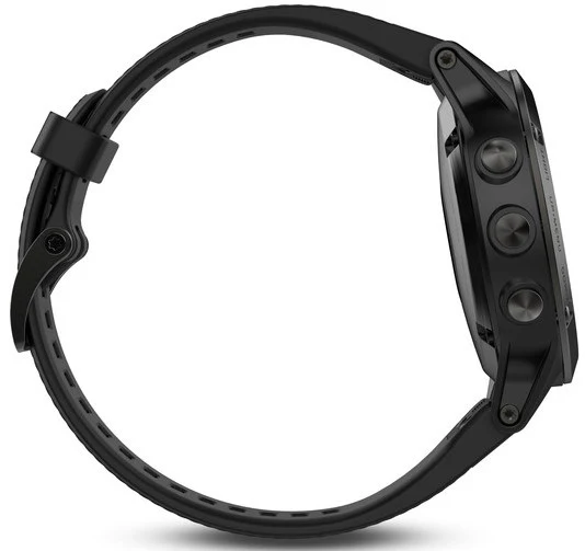 Garmin Watch Fenix 5 Black Sapphire With Black Band - Image 3