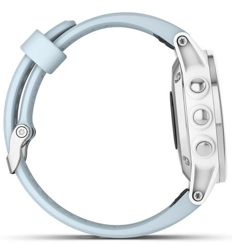 Garmin Watch Fenix 5S Plus White Seafoam Band - Image 4