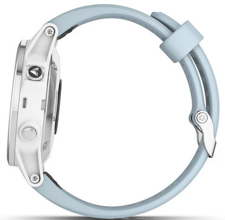 Garmin Watch Fenix 5S Plus White Seafoam Band - Image 6