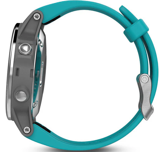 Garmin Watch Fenix 5S Silver Turquoise Band - Image 3