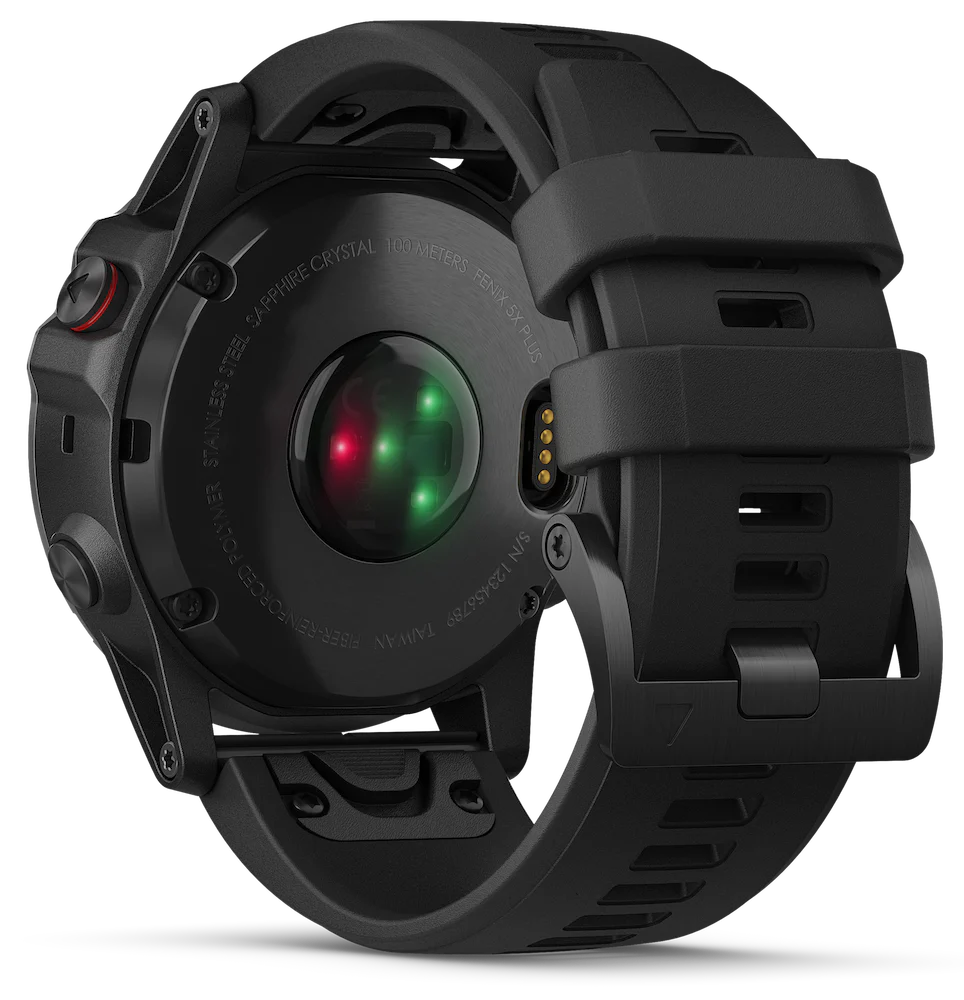 Garmin Watch Fenix 5X Plus Sapphire Black With Black Band D - Image 2