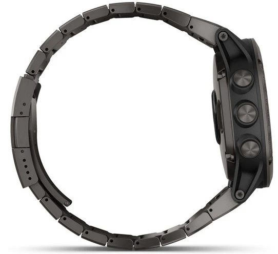 Garmin Watch Fenix 5X Plus Sapphire Carbon Grey Titanium Band D - Image 4