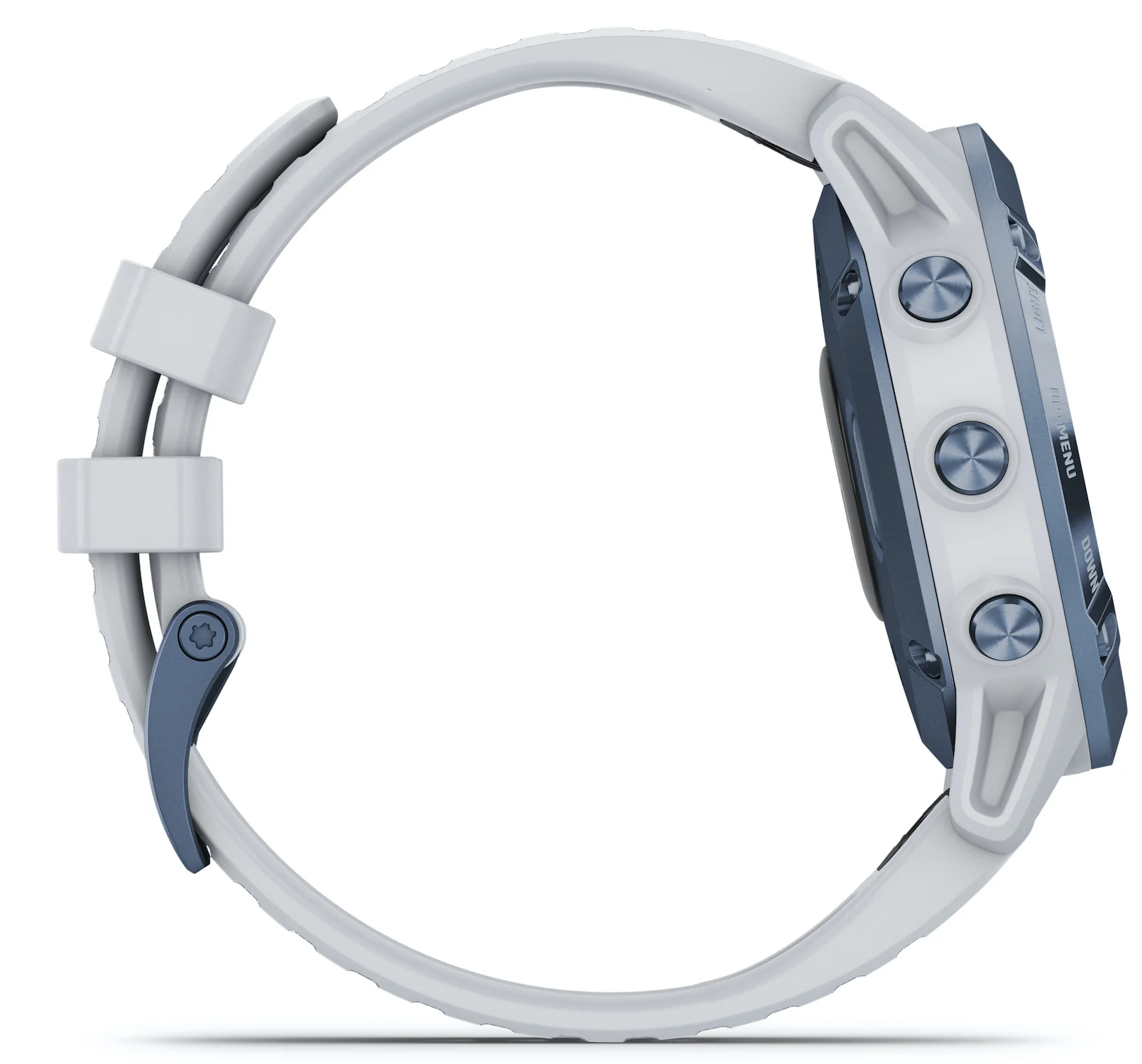 Garmin Watch Fenix 6 Pro Solar Mineral Blue With Whitestone Band D - Image 3