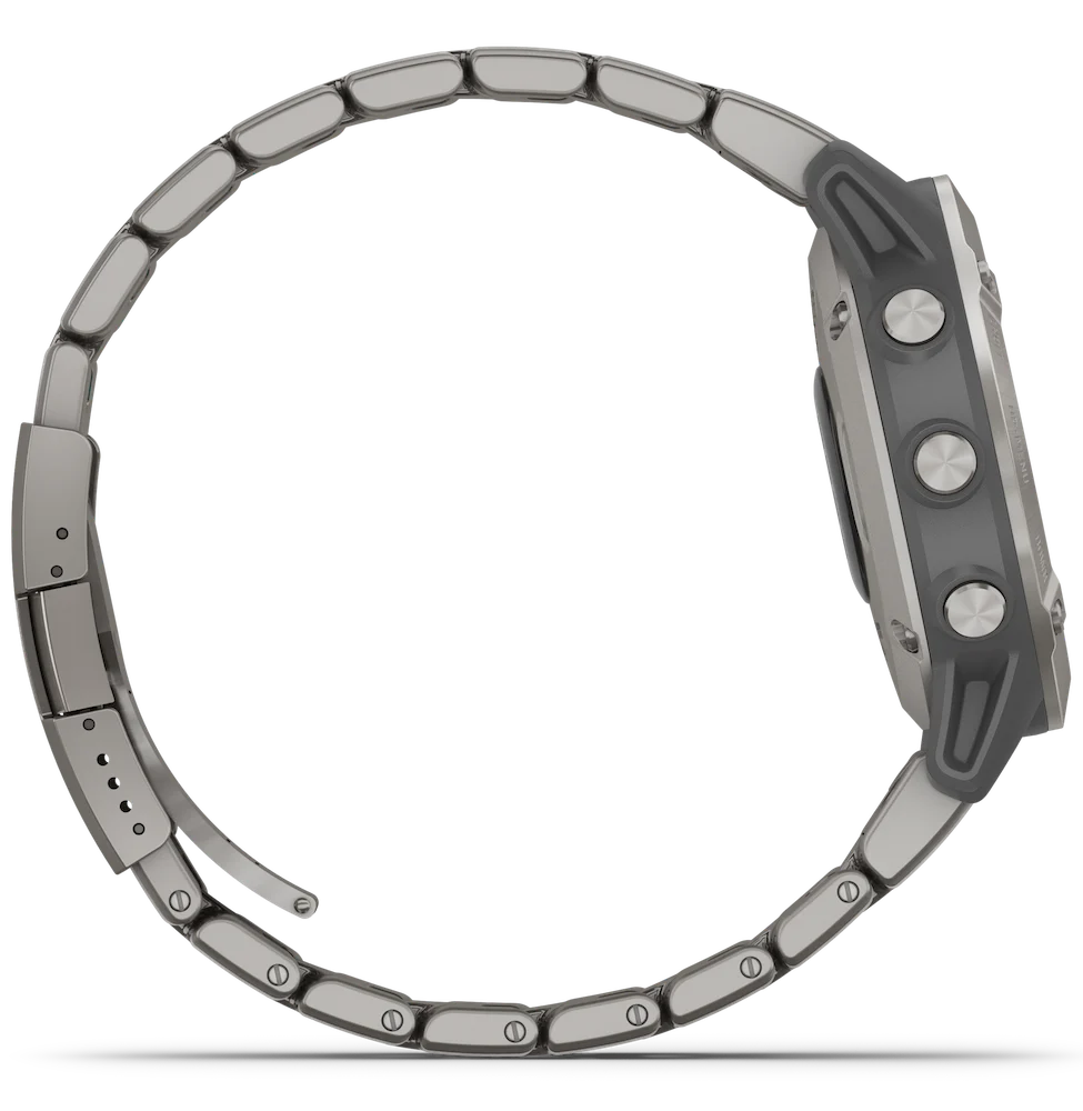 Garmin Watch Fenix 6 Sapphire Titanium Grey Titanium Band D - Image 3