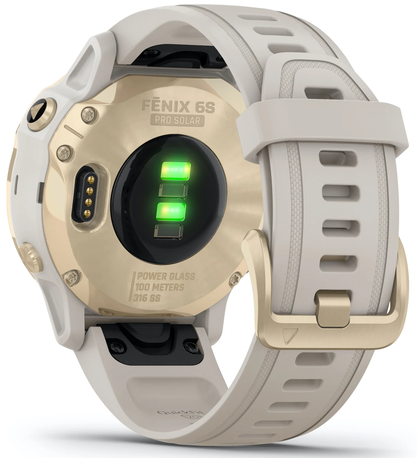 Garmin Watch Fenix 6S Pro Solar Light Gold With Light Sand Band - Image 4