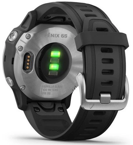 Garmin Watch Fenix 6S Silver With Black Band - Image 2