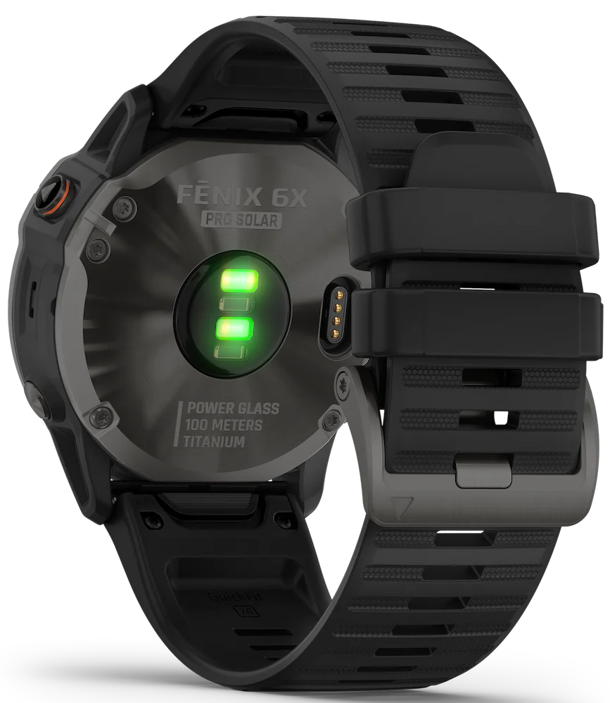 Garmin Fenix 6X Pro Solar Carbon Grey DLC D - Image 2