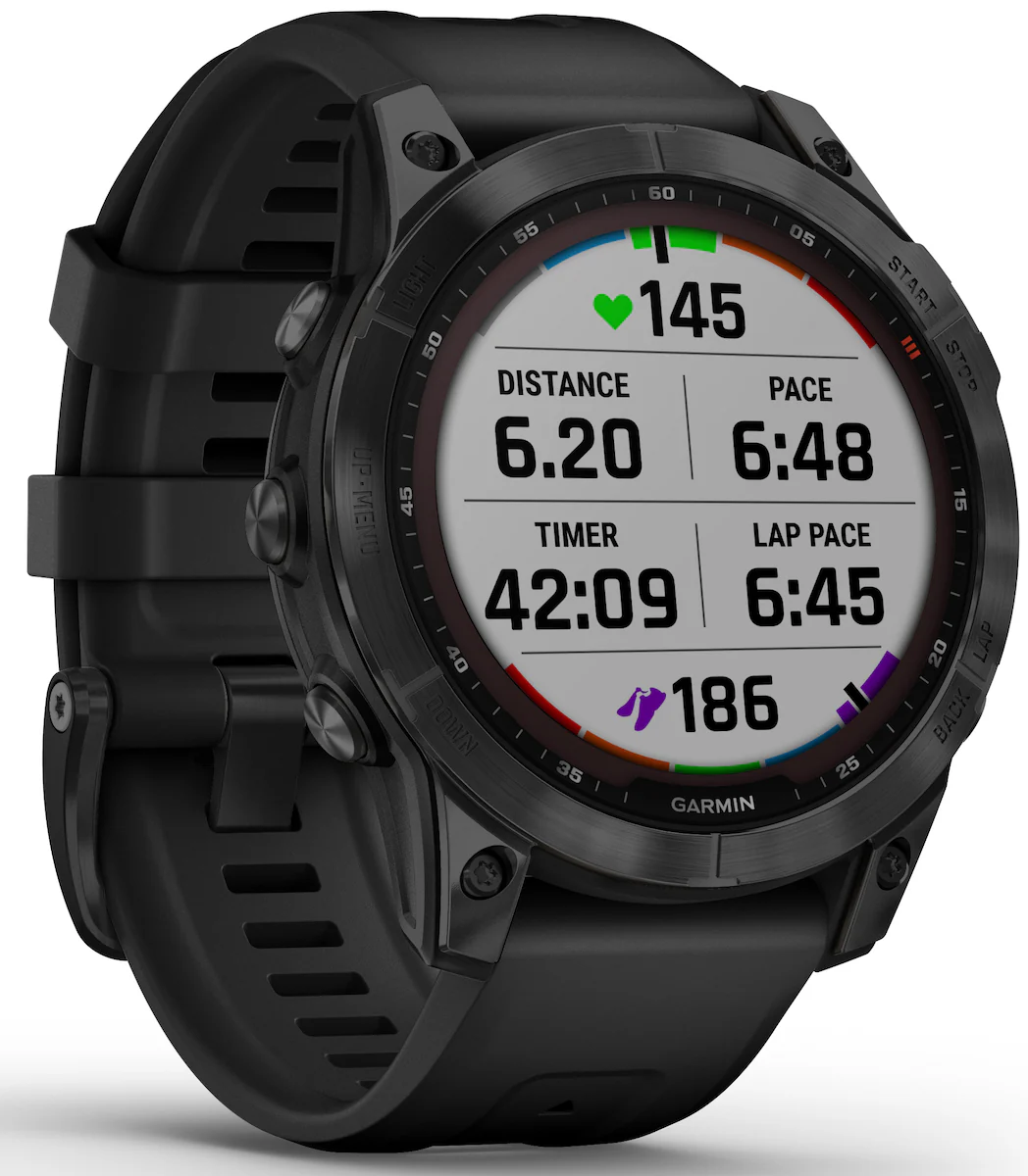 Garmin Watch Fenix 7 Sapphire Black DLC Titanium - Image 7