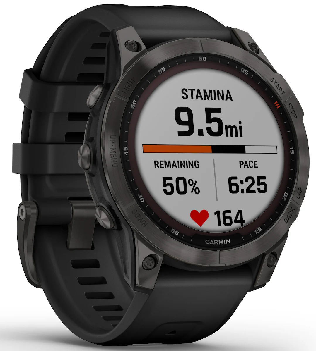 Garmin Watch Fenix 7 Sapphire Solar Carbon Gray DLC Titanium - Image 8