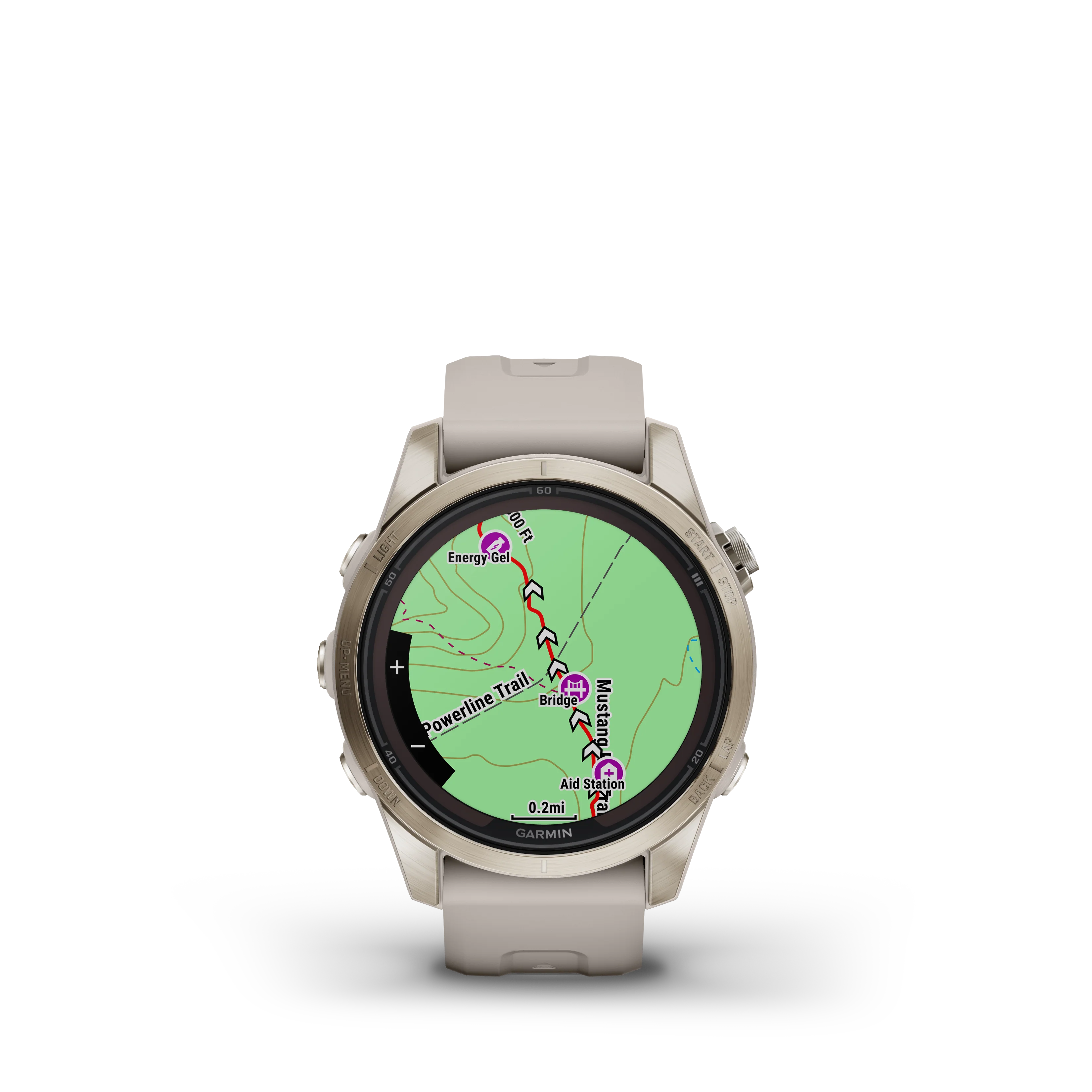 Garmin Fenix 7S Pro Sapphire Solar Soft Gold Watch - Image 4
