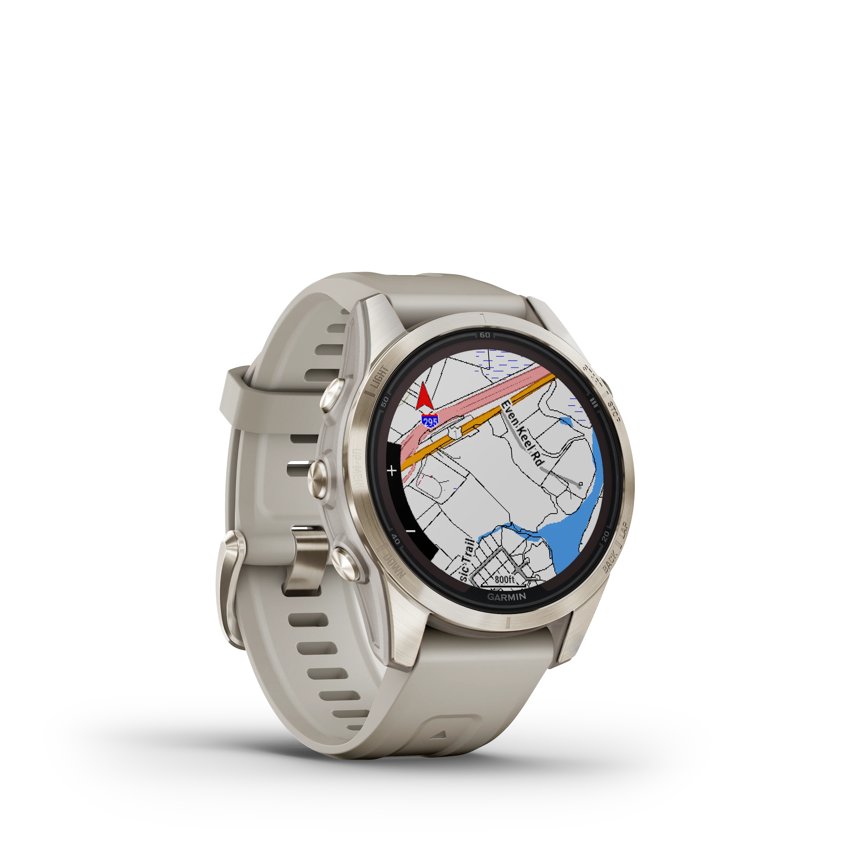 Garmin Fenix 7S Pro Sapphire Solar Soft Gold Watch - Image 5