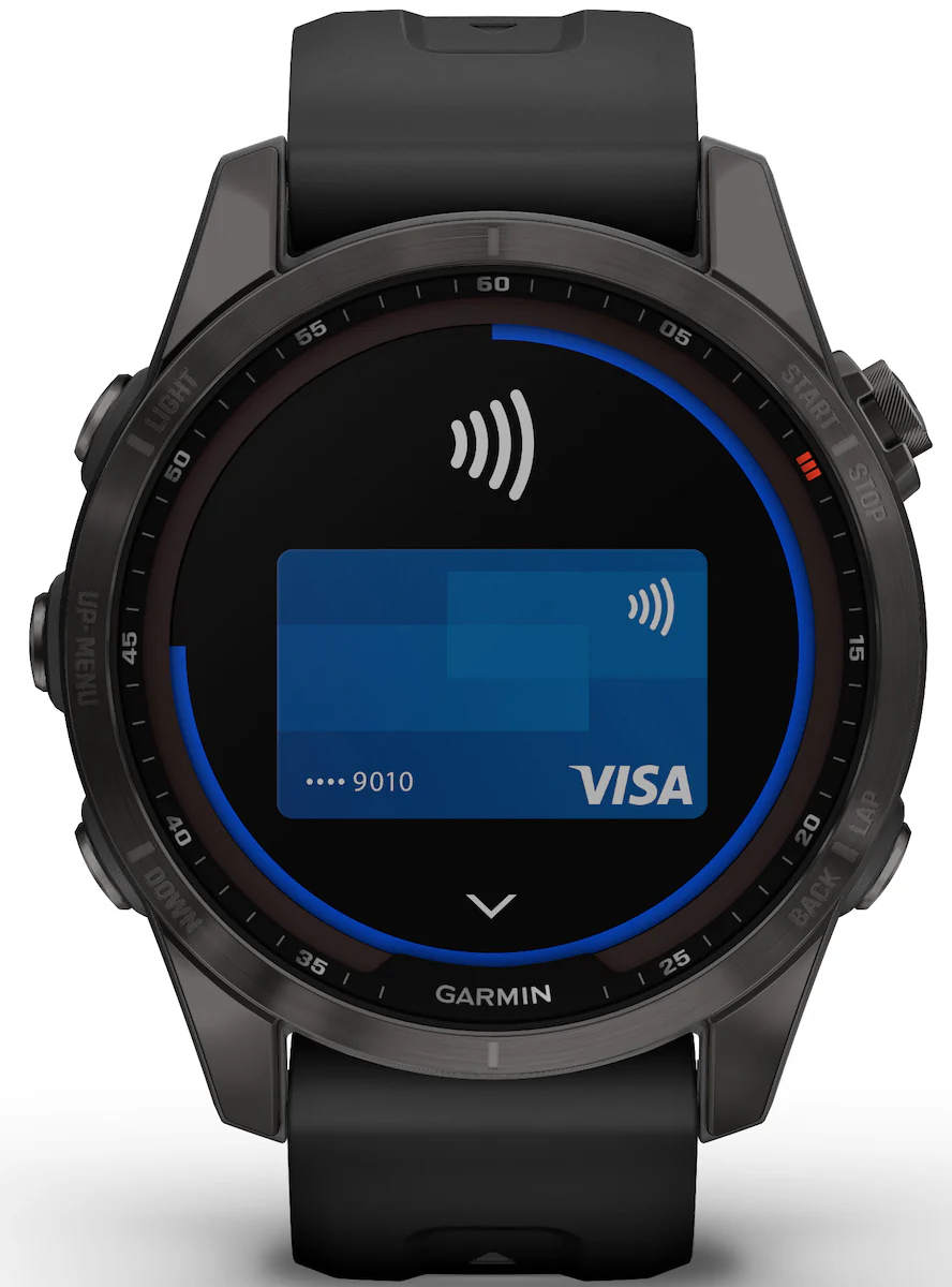 Garmin Watch Fenix 7S Sapphire Solar Carbon Gray DLC D - Image 4