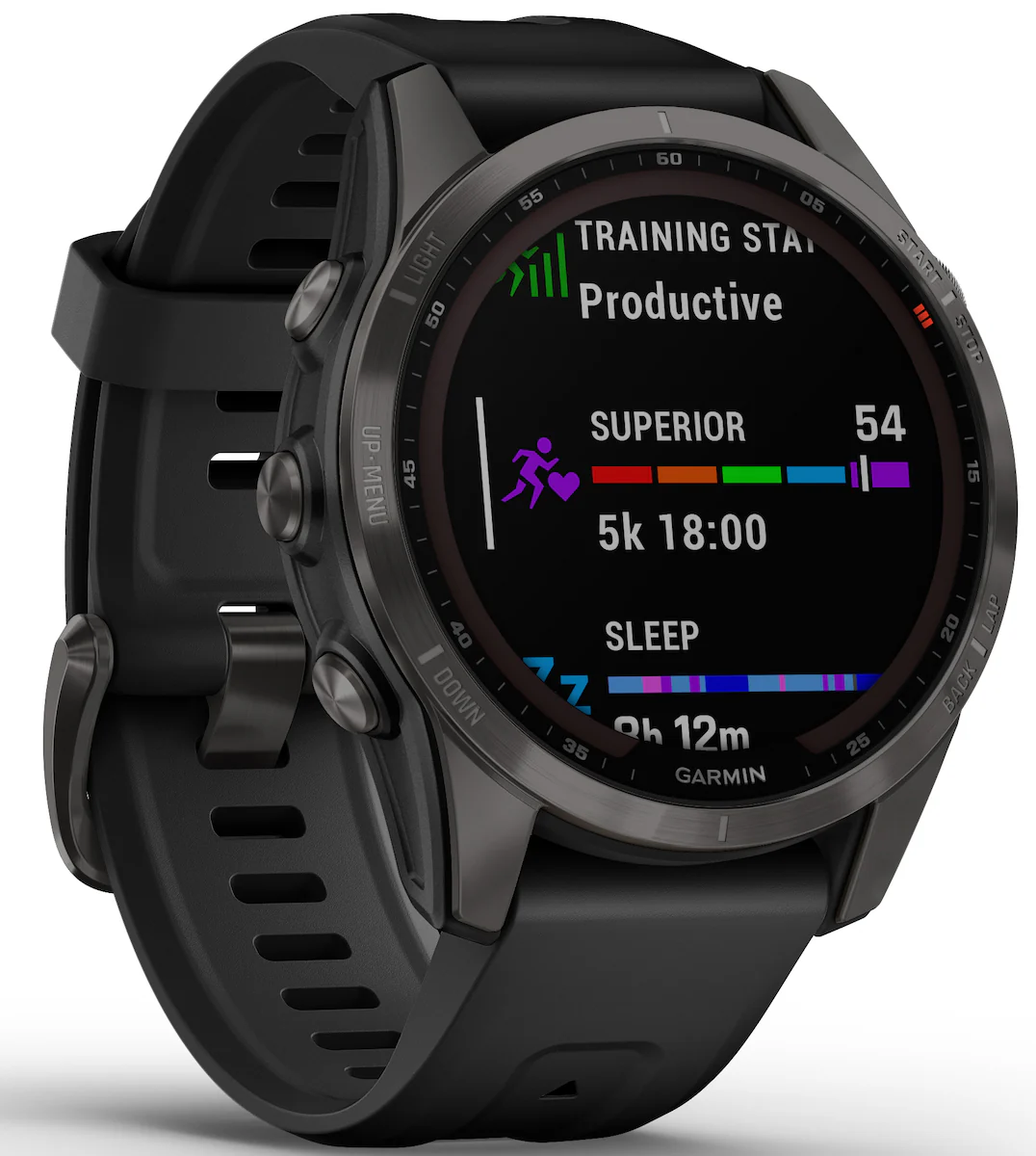 Garmin Watch Fenix 7S Sapphire Solar Carbon Gray DLC D - Image 9