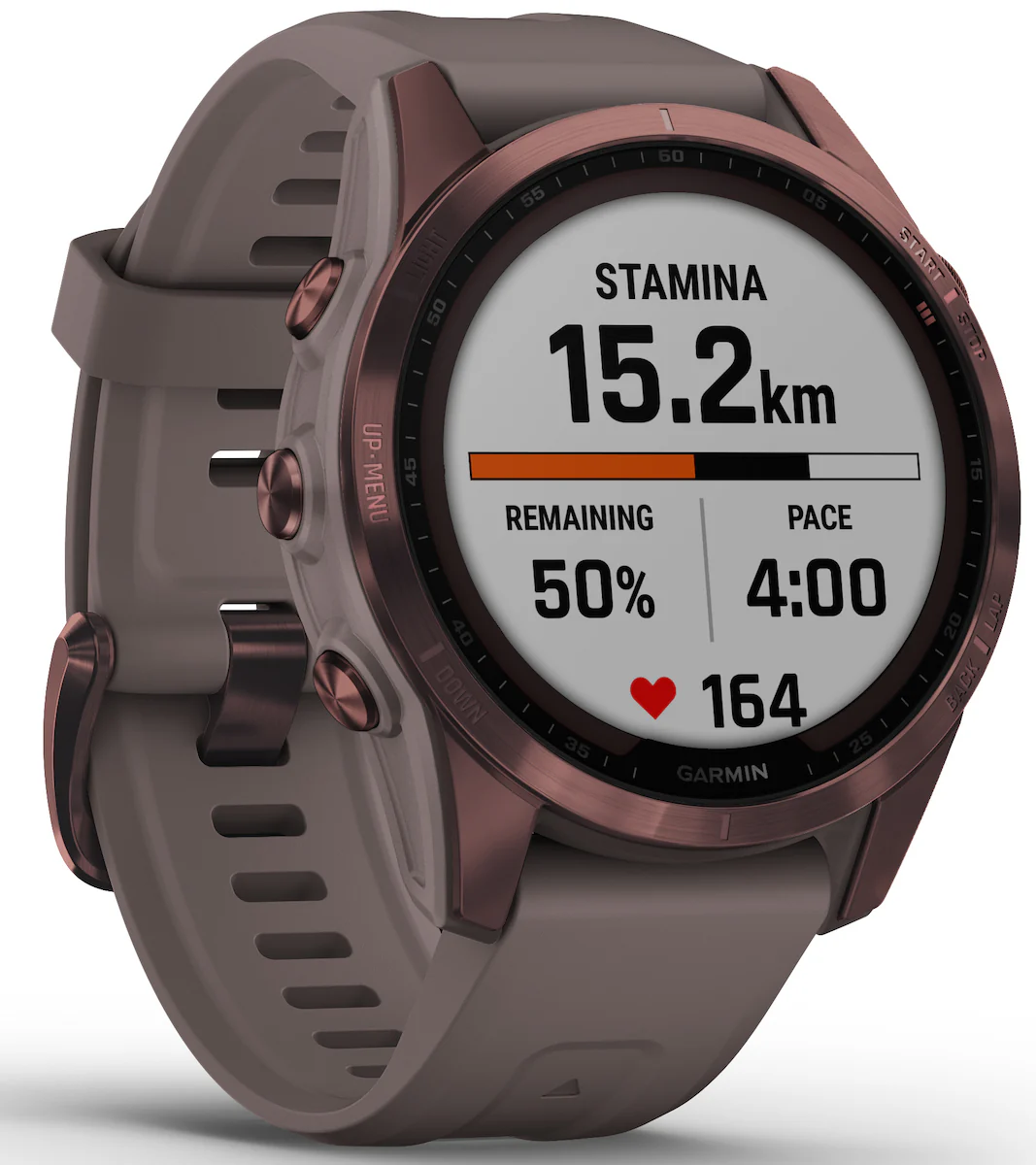 Garmin Watch Fenix 7S Sapphire Solar Dark Bronze Titanium D - Image 9