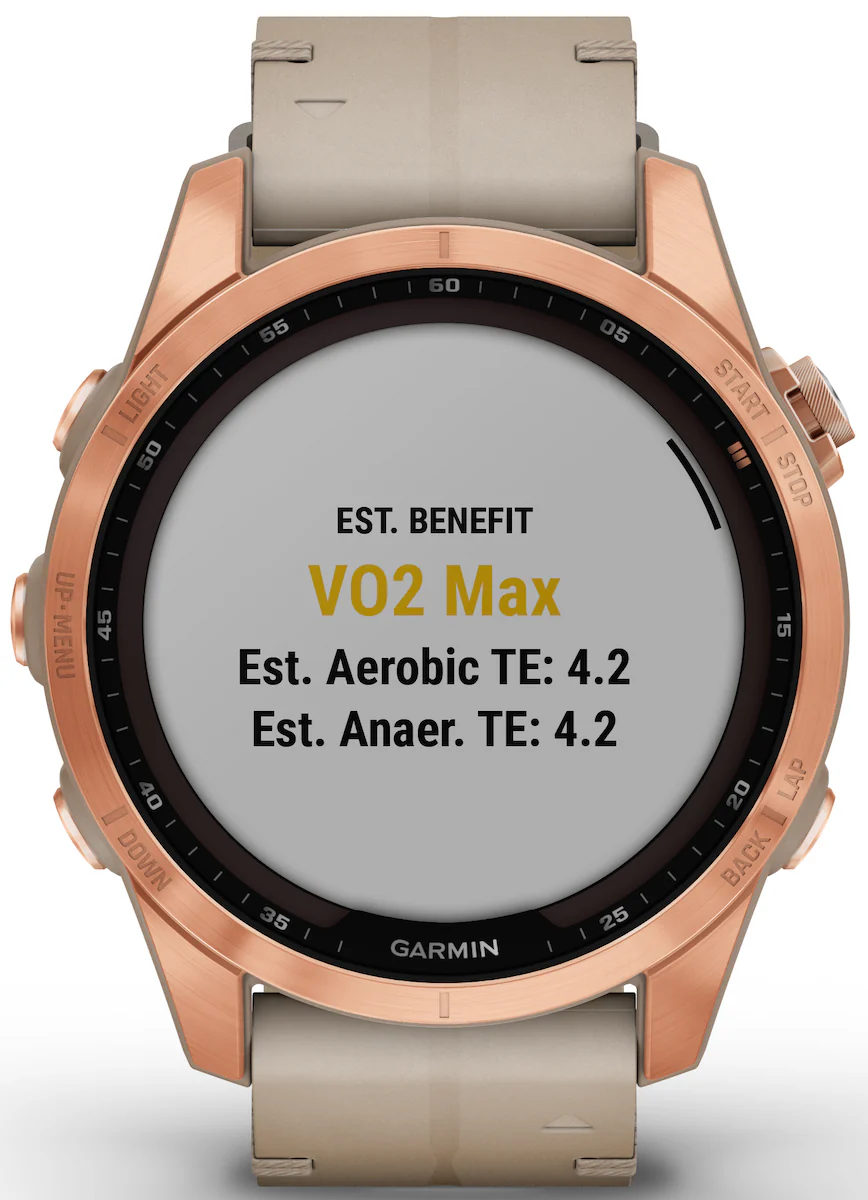 Garmin Watch Fenix 7S Sapphire Solar Rose Gold Titanium - Image 5