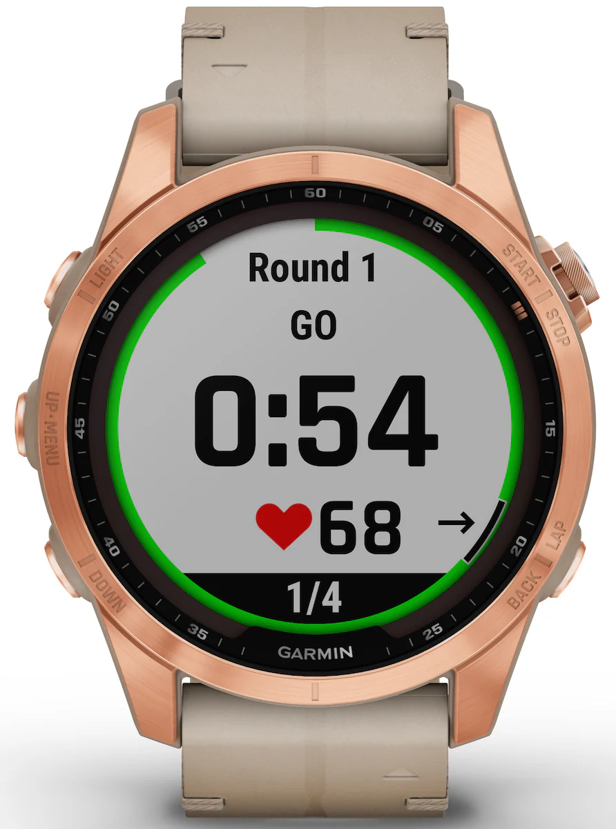Garmin Watch Fenix 7S Sapphire Solar Rose Gold Titanium - Image 7