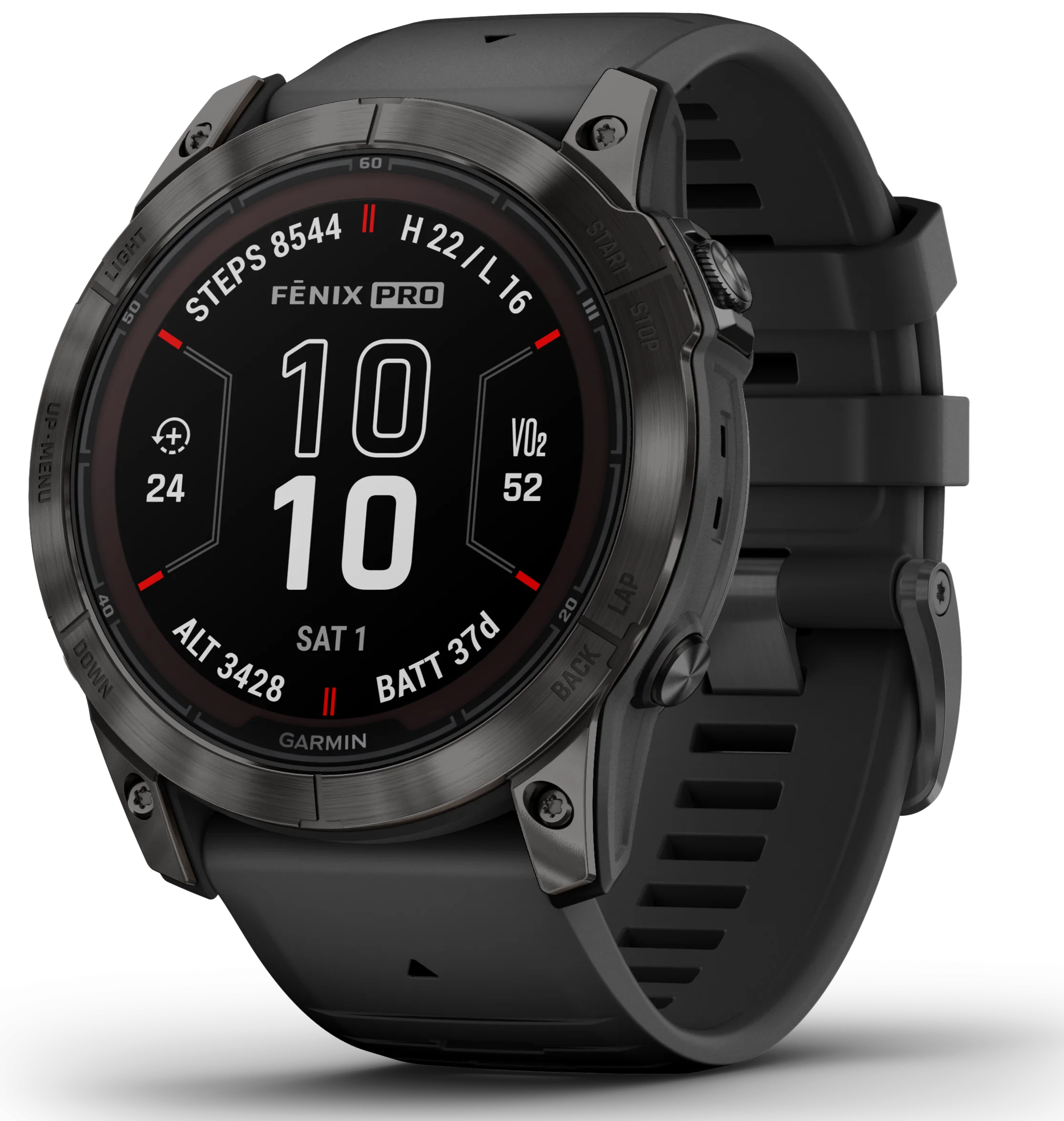 Garmin Fenix 7X Pro Sapphire Solar Carbon Grey Titanium Watch