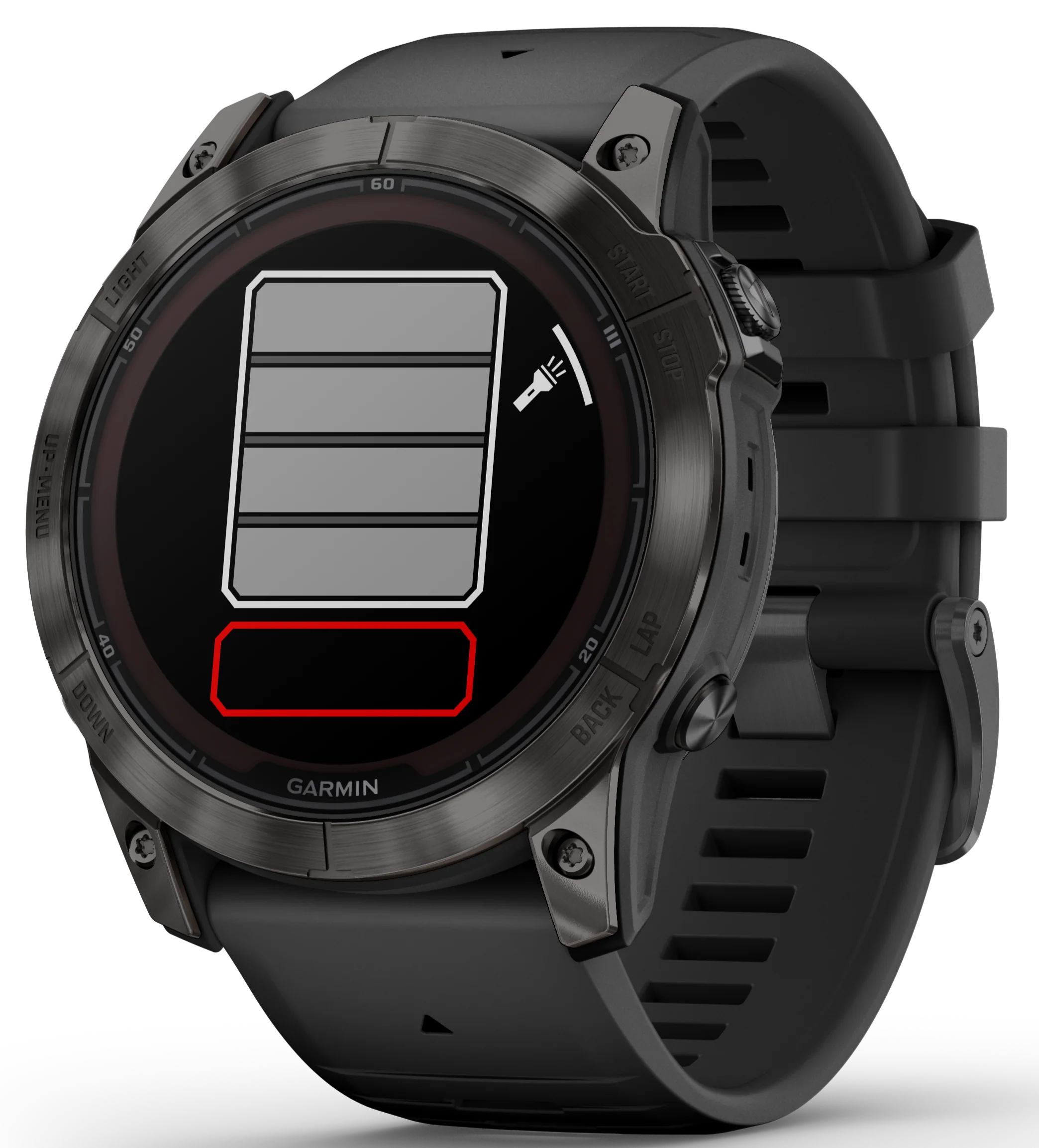Garmin Fenix 7X Pro Sapphire Solar Carbon Grey Titanium Watch - Image 2
