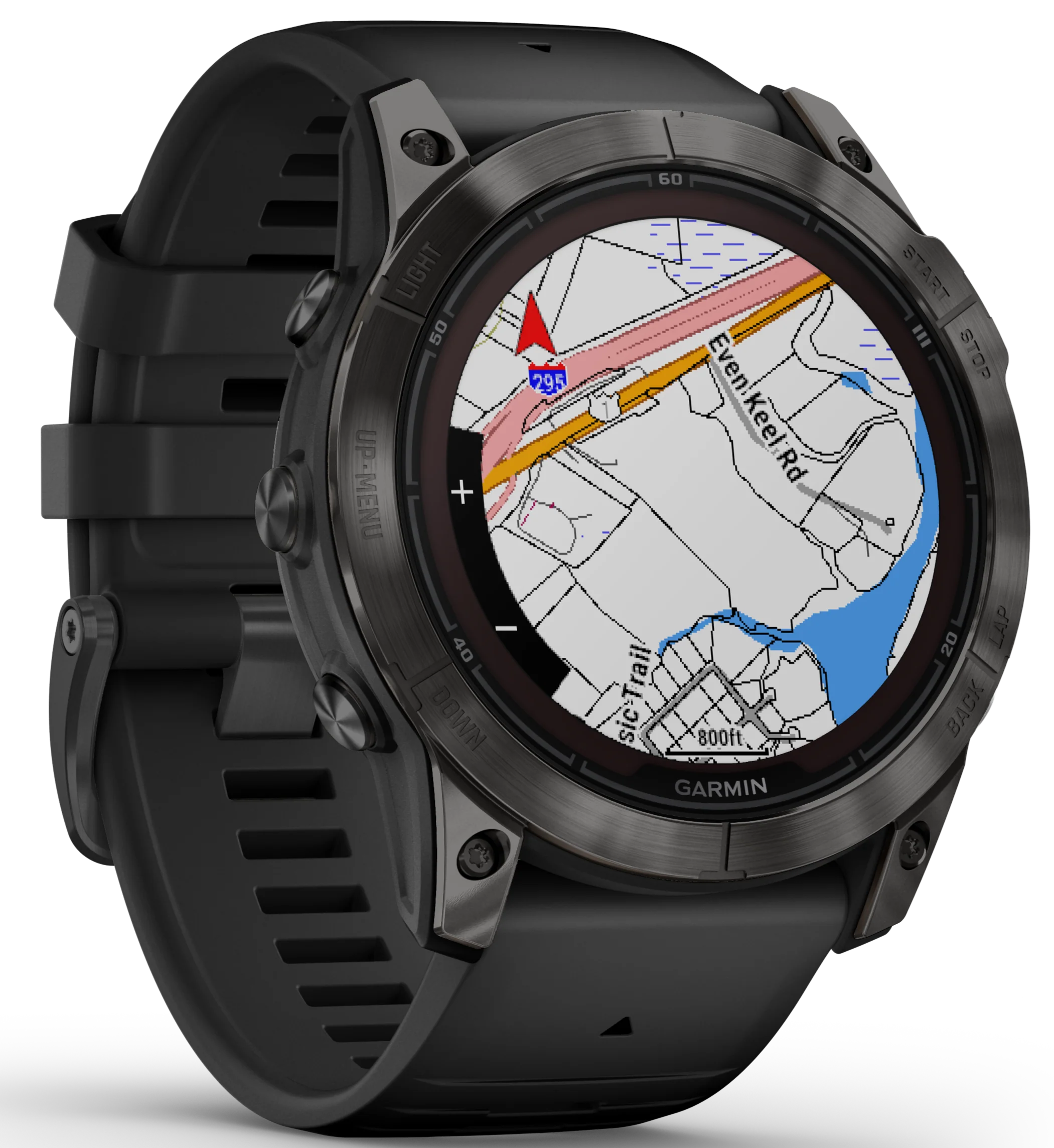 Garmin Fenix 7X Pro Sapphire Solar Carbon Grey Titanium Watch - Image 7