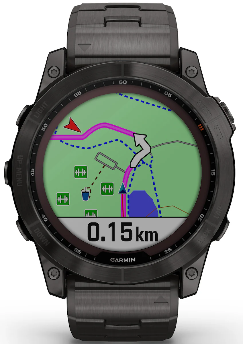 Garmin Watch Fenix 7X Sapphire Solar Carbon Grey Titanium - Image 3