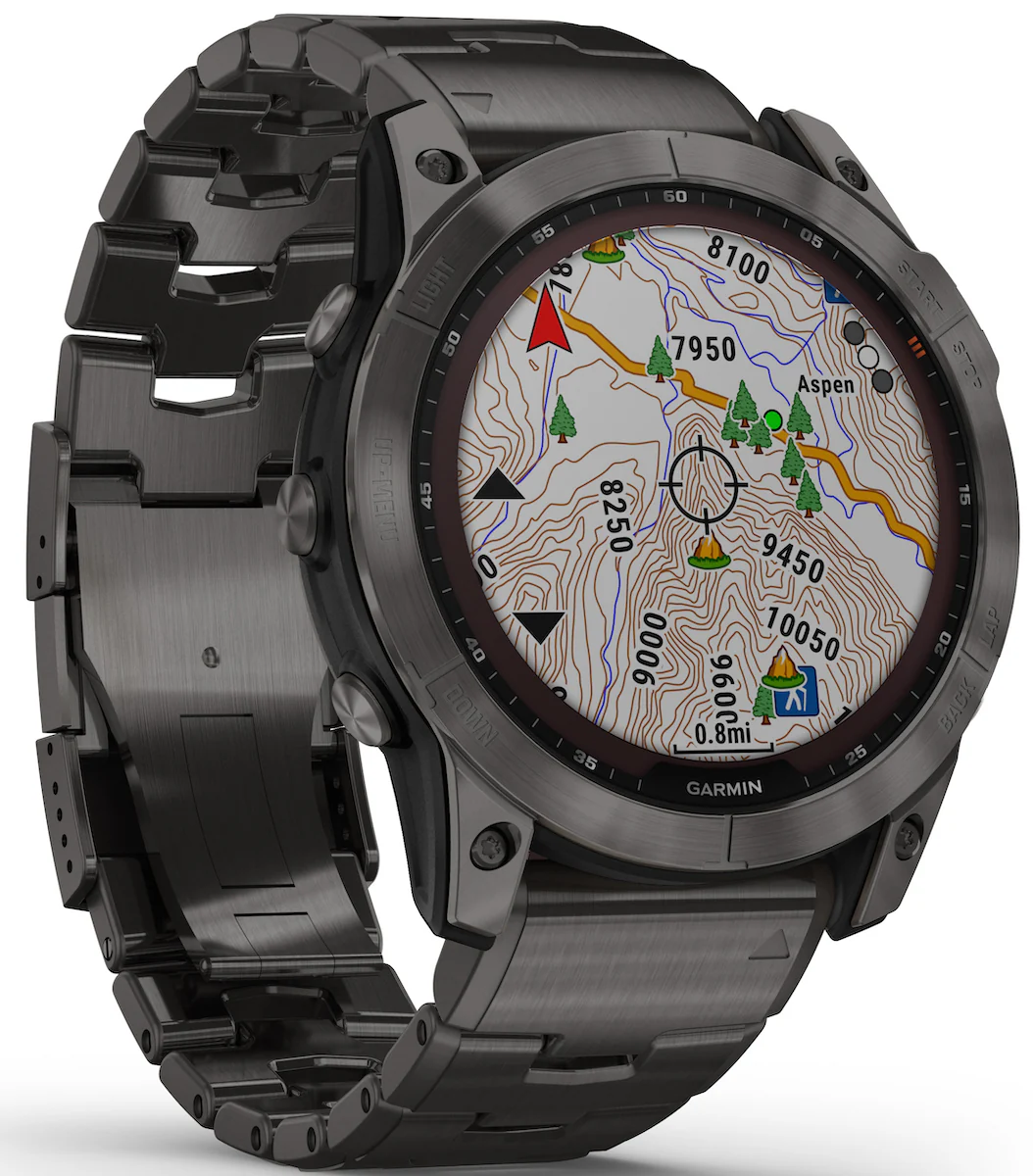 Garmin Watch Fenix 7X Sapphire Solar Carbon Grey Titanium - Image 9